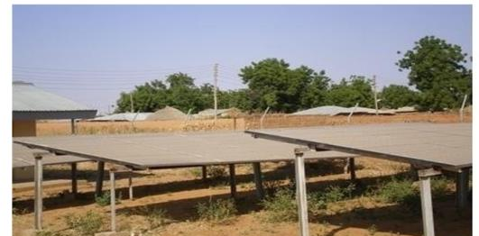 Solar PV mini-grid in a village in Sokoto State